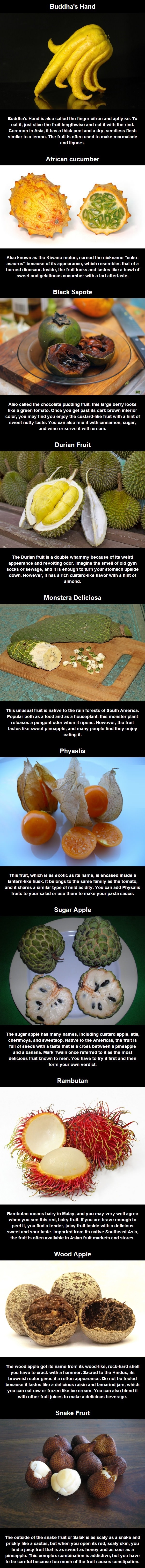 Weird & wonderful fruits