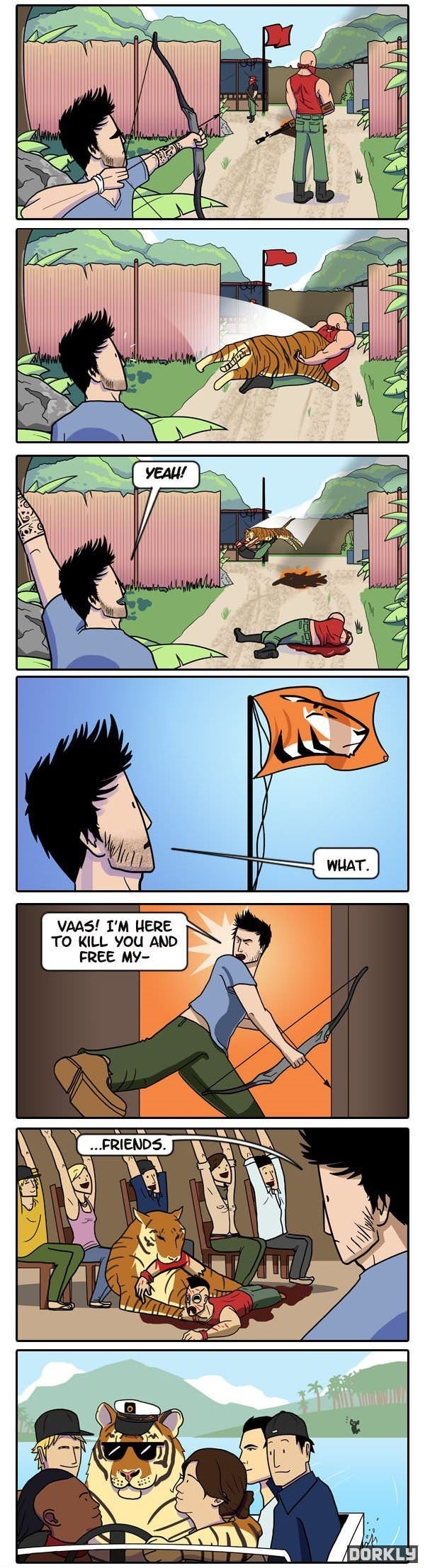 Letting tigers out in Far Cry 3