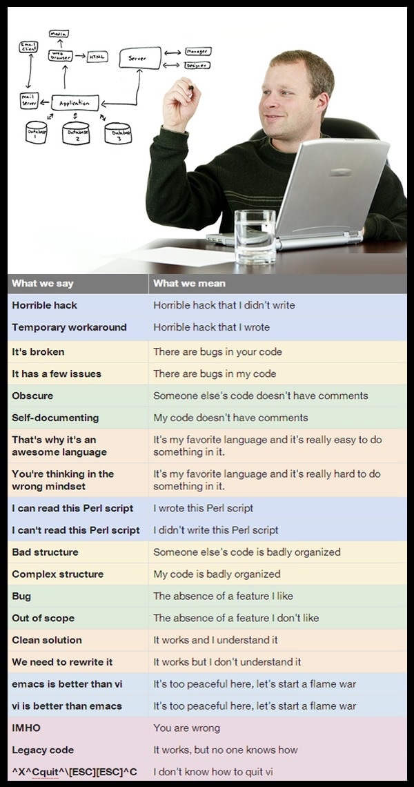 What programmers say