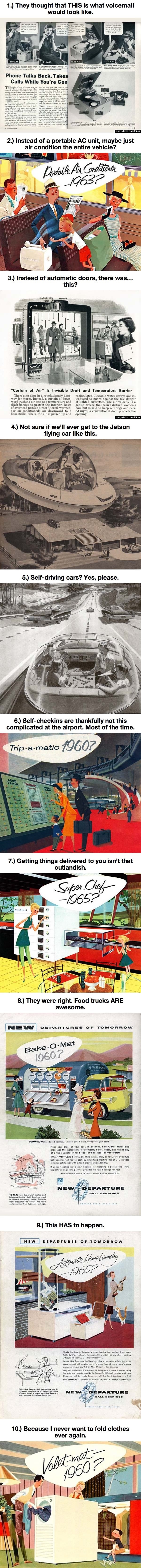 Future according to old ads