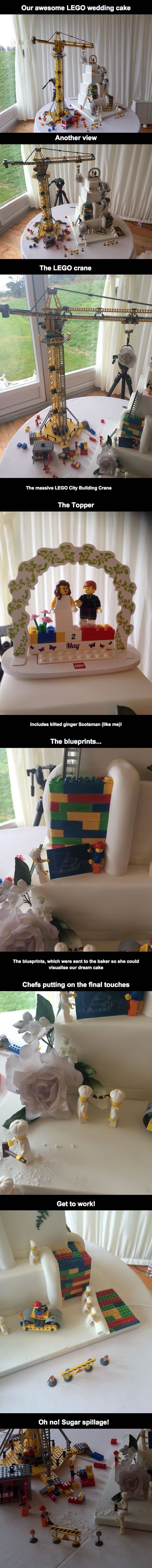 Lego wedding cake