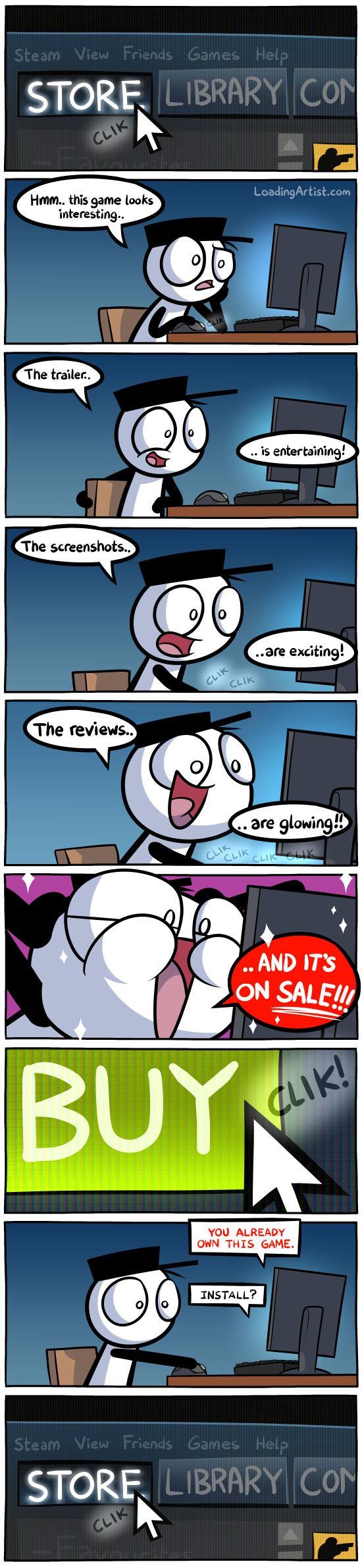 Buying games on steam