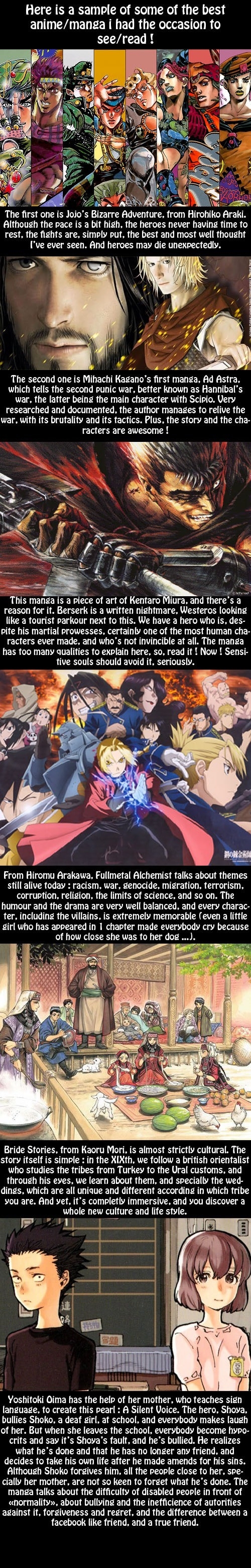 Some good manga/anime