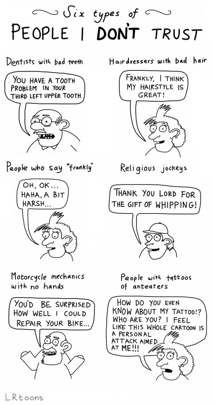 People I don't trust