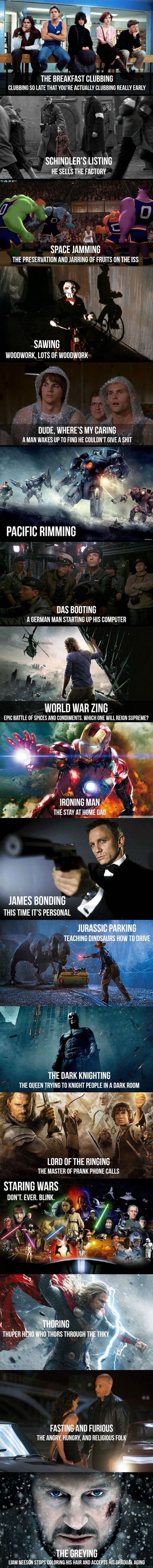 Add '-ing' to movie titles