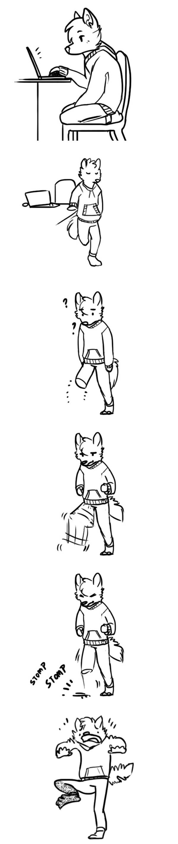 When your leg falls alseep