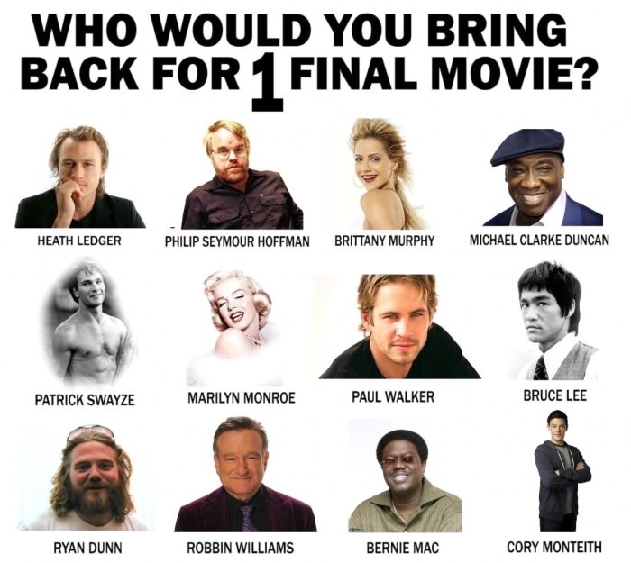 Who would you bring back?