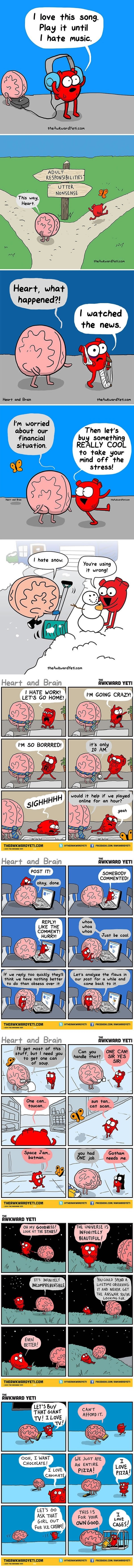 Heart Vs. Brain