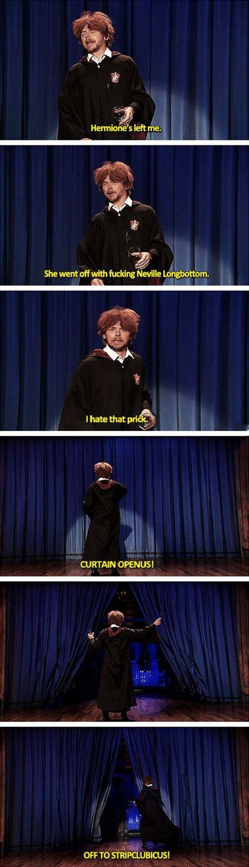 Simon Pegg as Ron Weasley