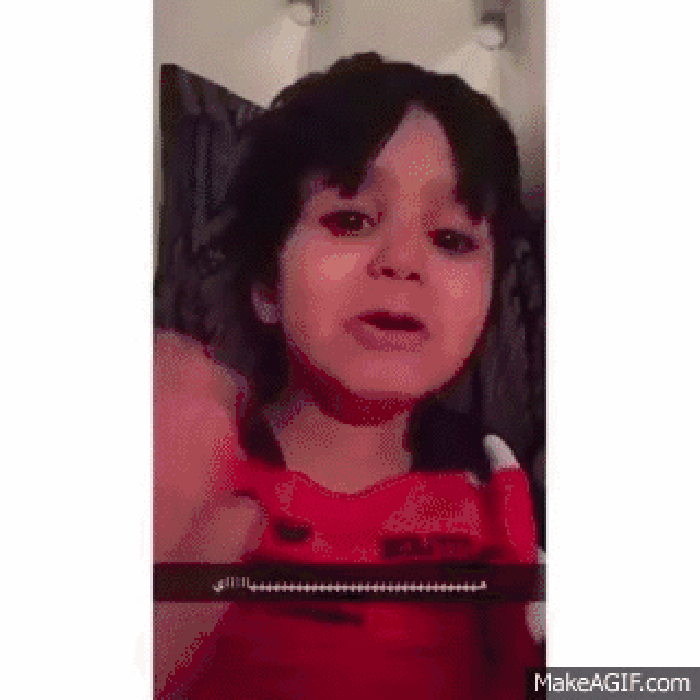 Kid scared by snapchat
