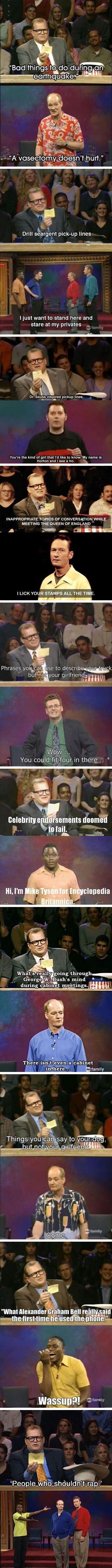 Whose line is it anyway?