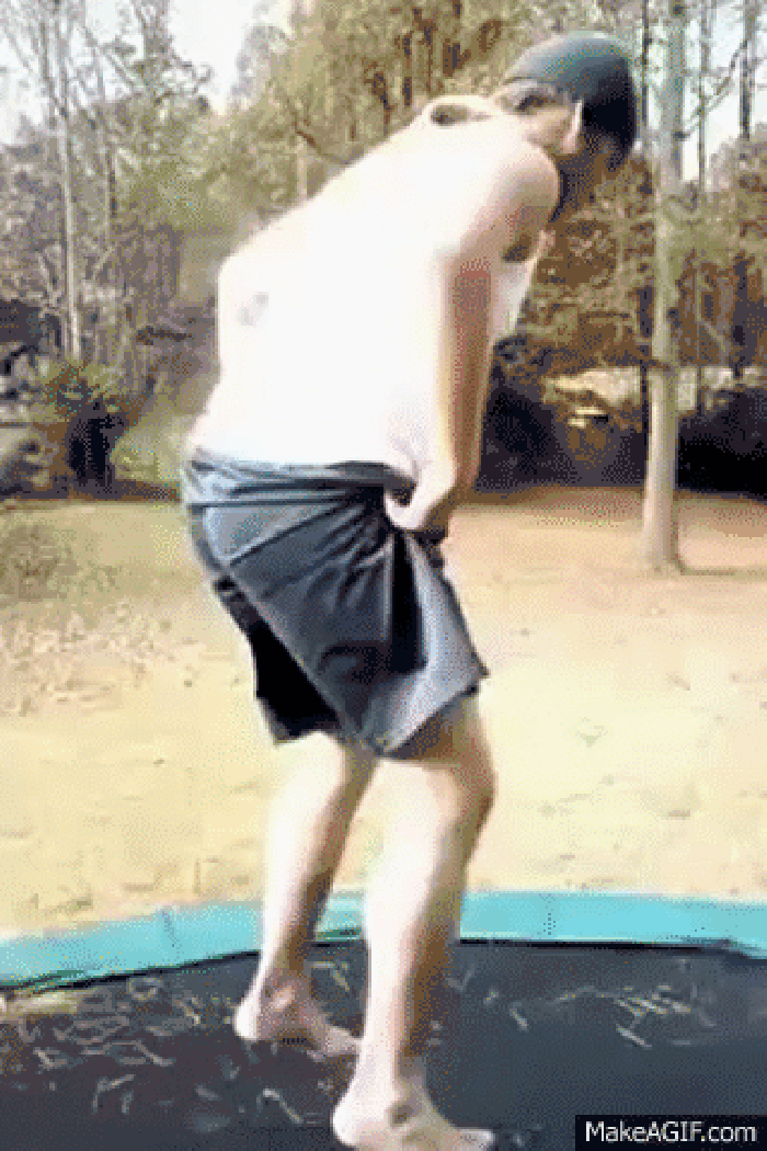 Trampoline fail