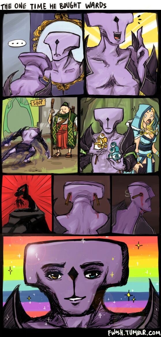 One time he bought wards