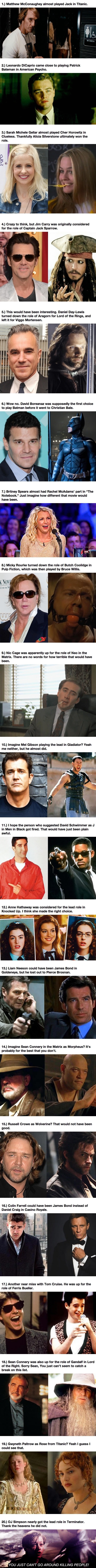 Celebs offered famous roles