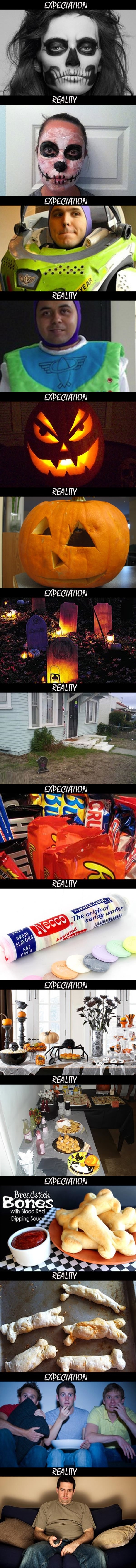 Halloween expectations