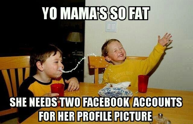 Yo momma's so fat..