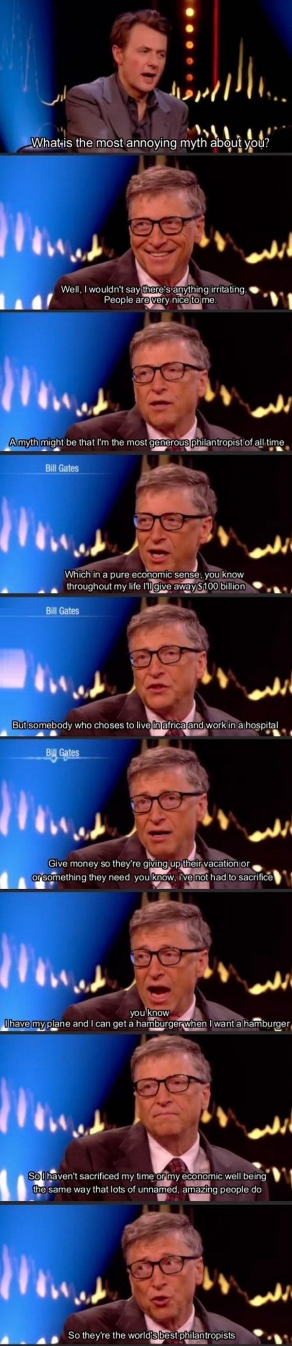 Bill Gates on generosity
