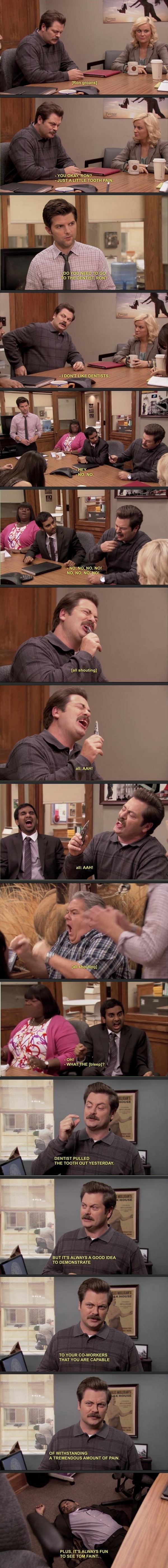 Ron Swanson's life advice