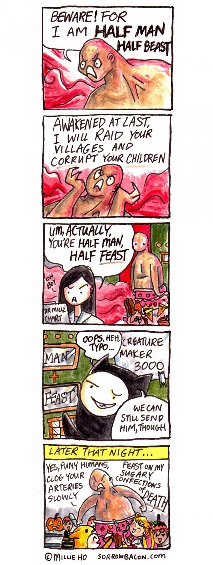 Half man, half feast