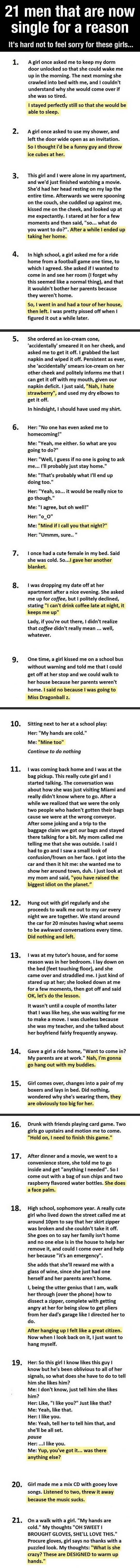 Men who are now single