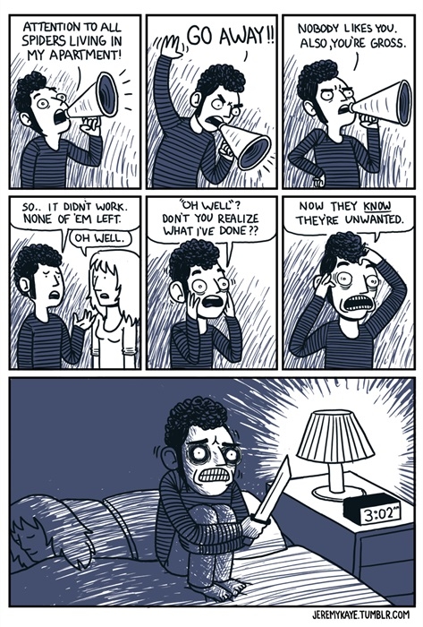 The spiders in the house