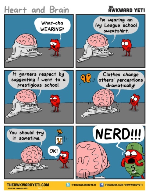 Clothes change perceptions