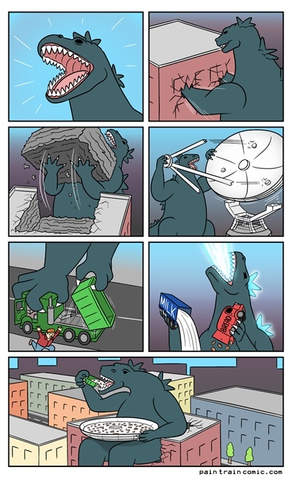 Godzilla is a cereal killer