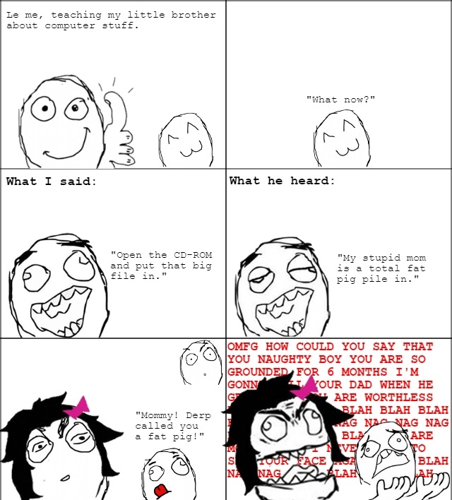 Got raged at for nothing