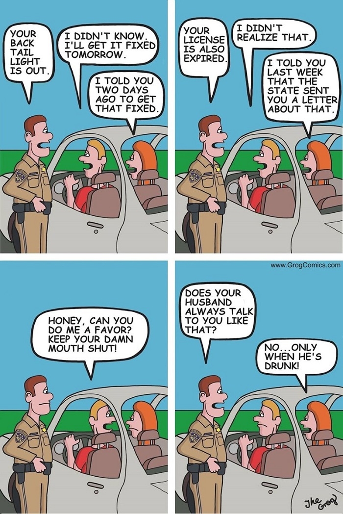 Don't tell wife to shut up