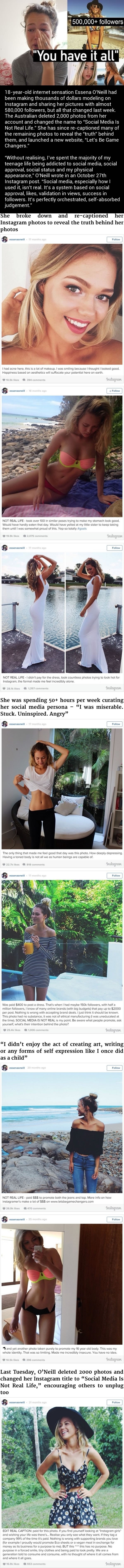 Social media is not real life