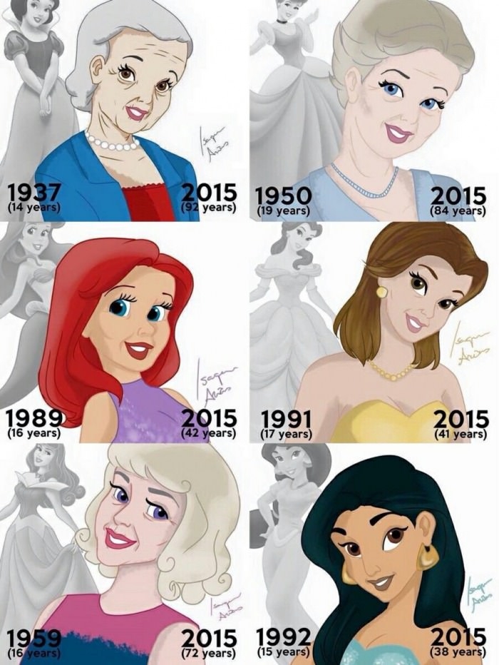 Disney princesses in 2015