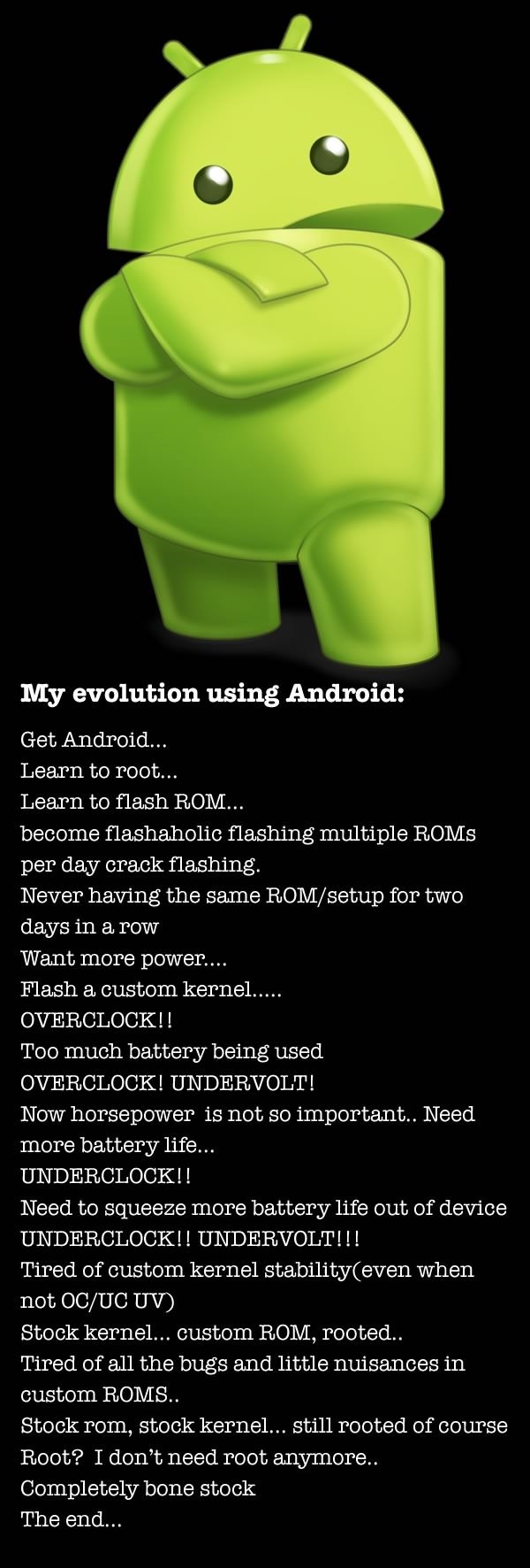 Evolution of using Android