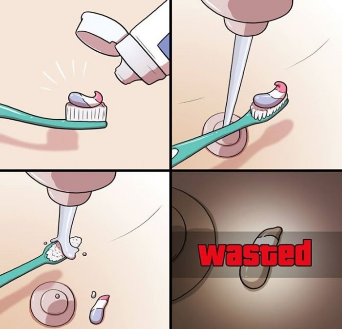 Toothpaste rage
