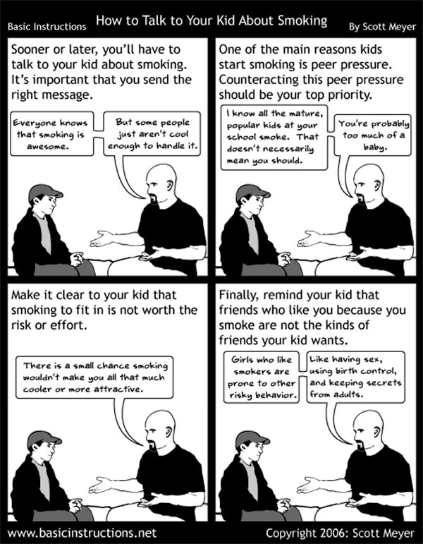 Talking about smoking