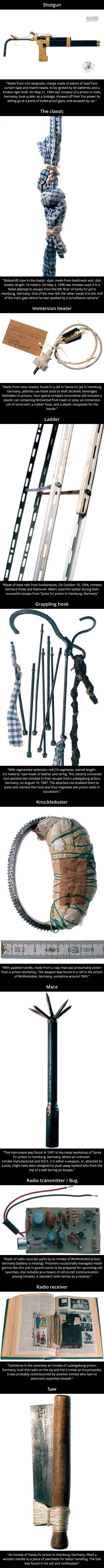 Weapons made in prison