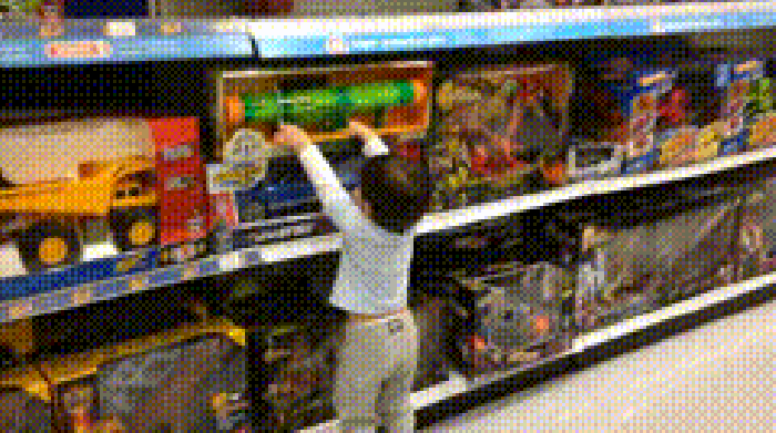 Shopping at Toys 'R' Us