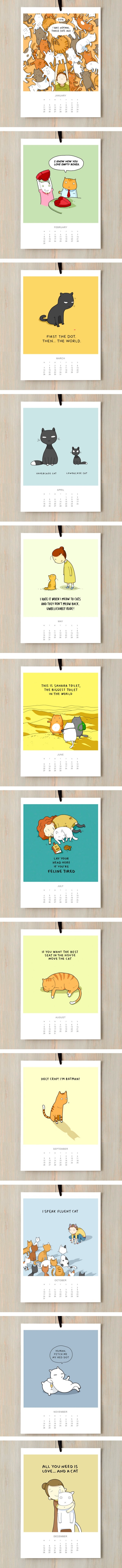 A cat calendar