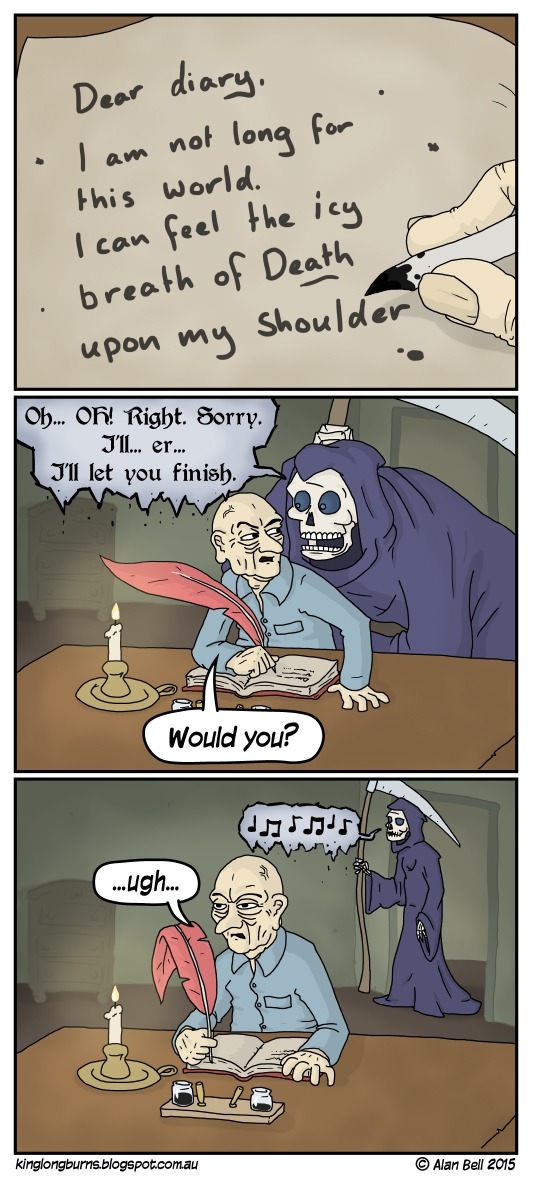 The icy breath of Death