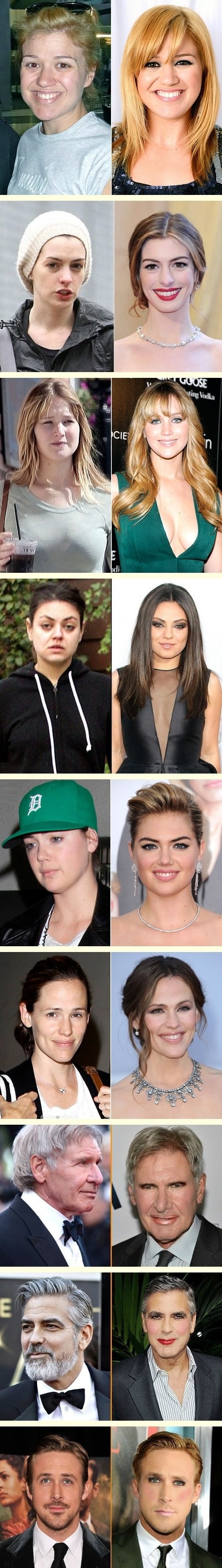 Celebs without makeup