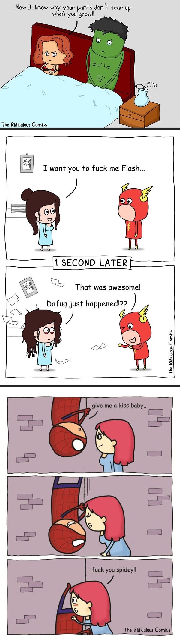 Superheroes love lives