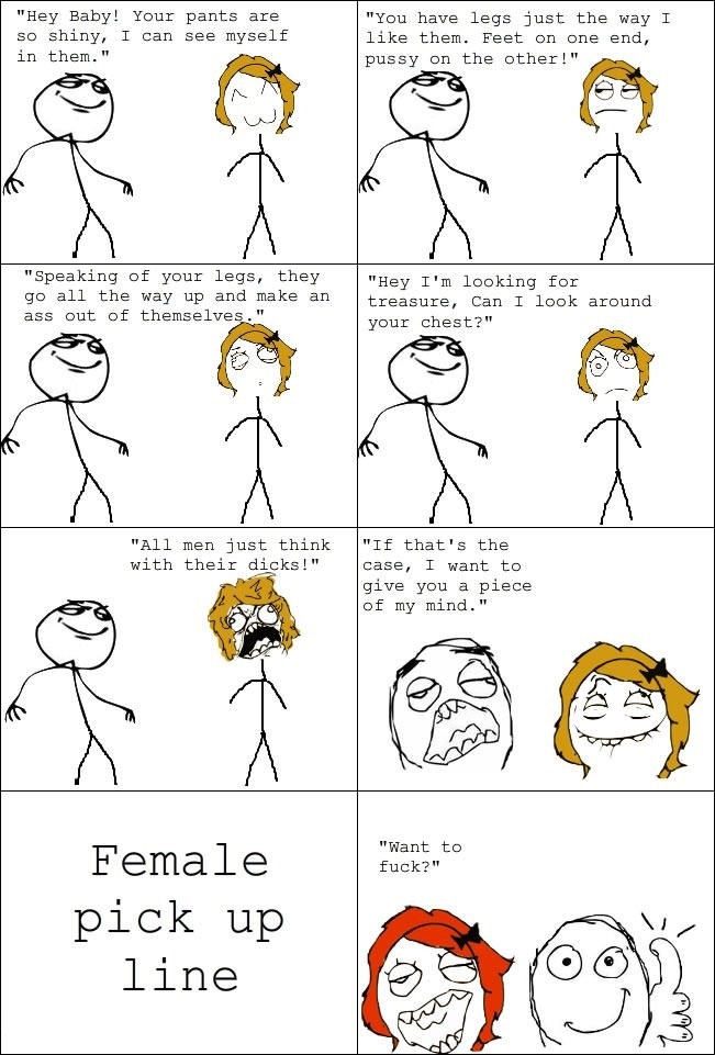 Male & female pick up lines