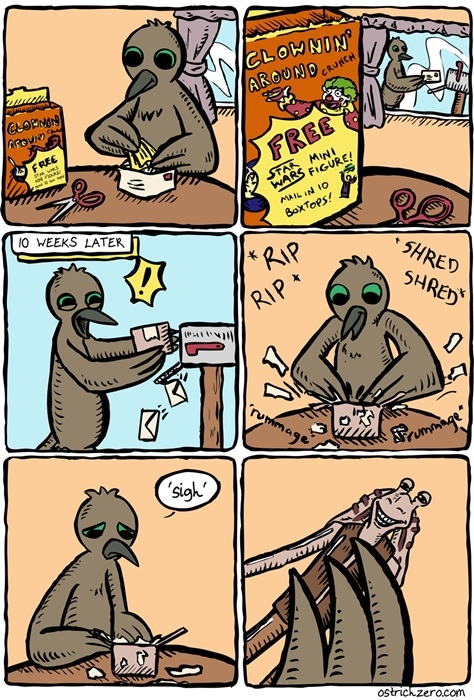 Cereal disappointment