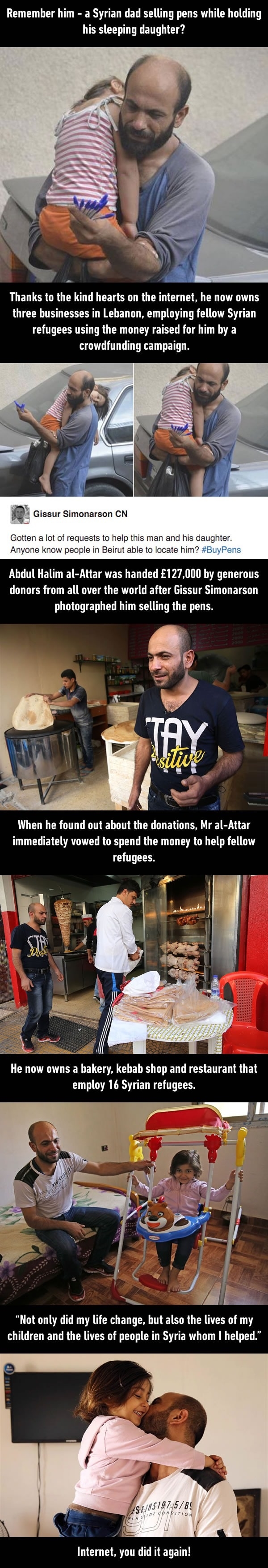 Syrian dad that sold pens