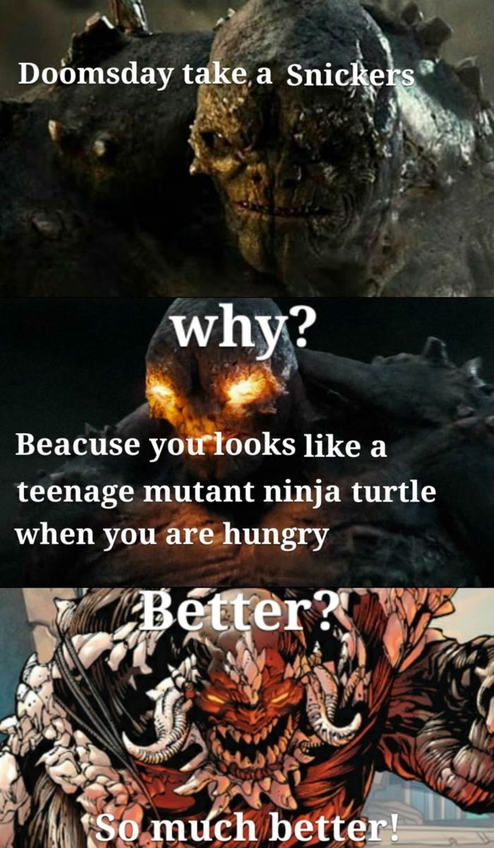 Doomsday take a snickers