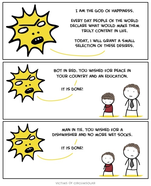 God of Happiness visits