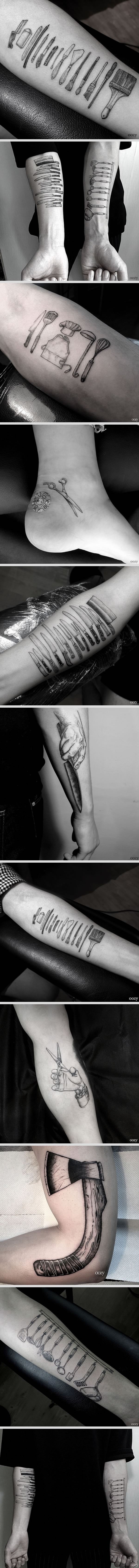 Tattoos of professions