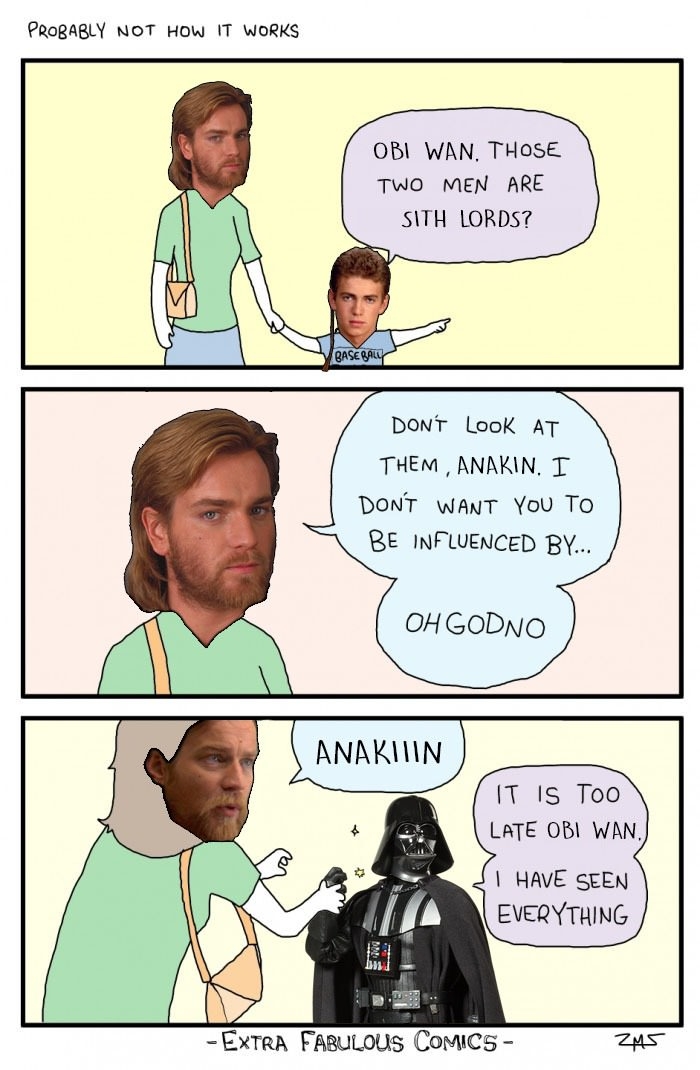 Episode III in 3 panels