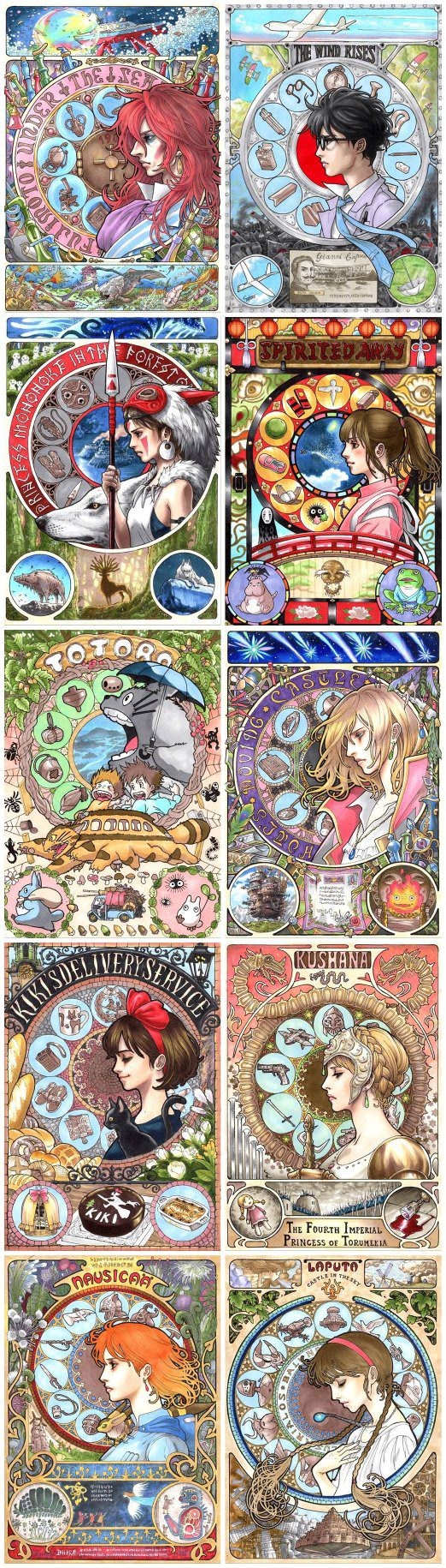 Miyazaki art nouveau