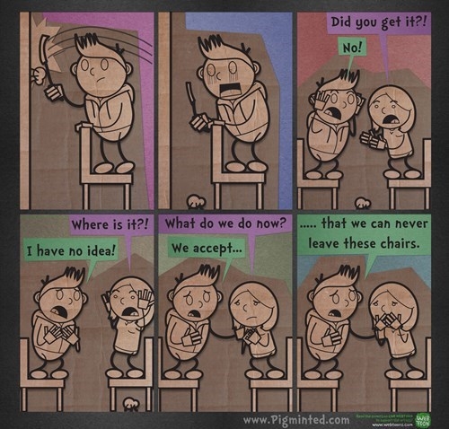 Seated for destruction