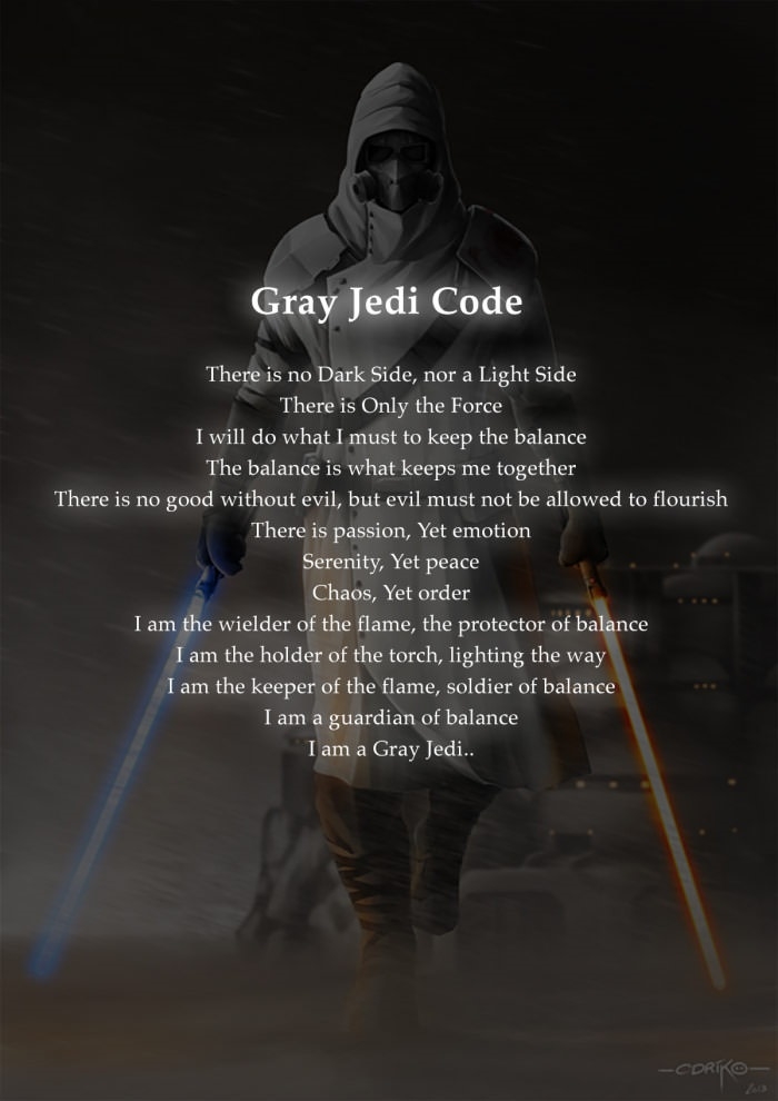 Grey Jedi Code